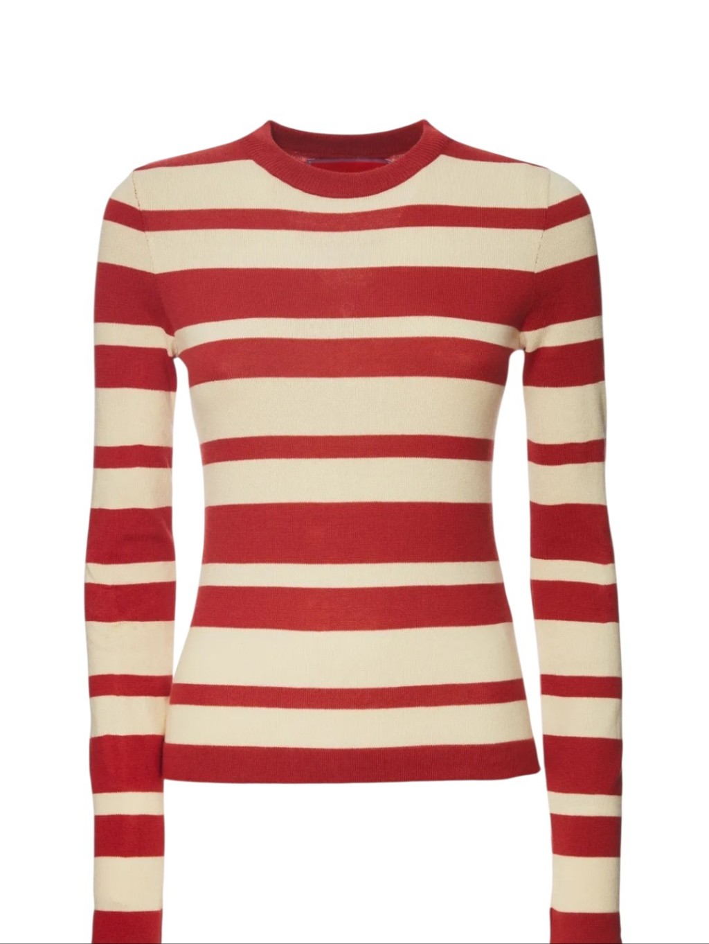 La Double J Striped Crew Top Cotton Blend Jumper Sweater Sz S Nwot
